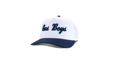 Gas Boys Signature Snapback – (White & Navy) – Unisex