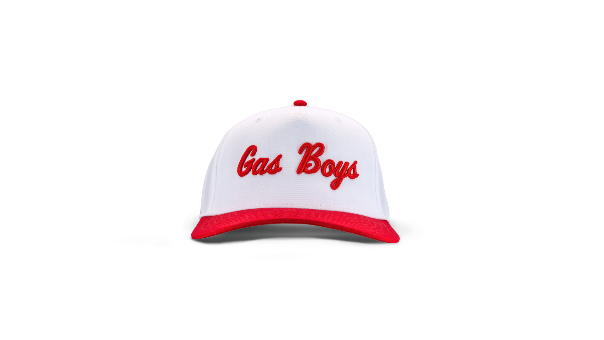 Gas Boys Signature Snapback – White & Red