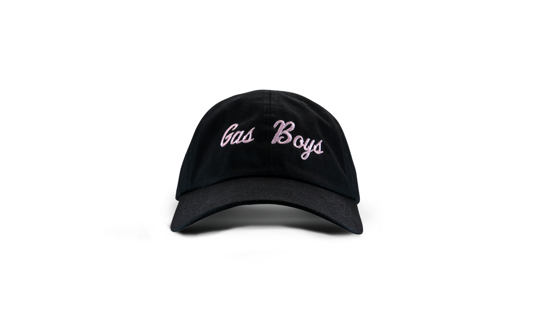 The Gas Boys Original – Black Dad Hat (Pink Logo)