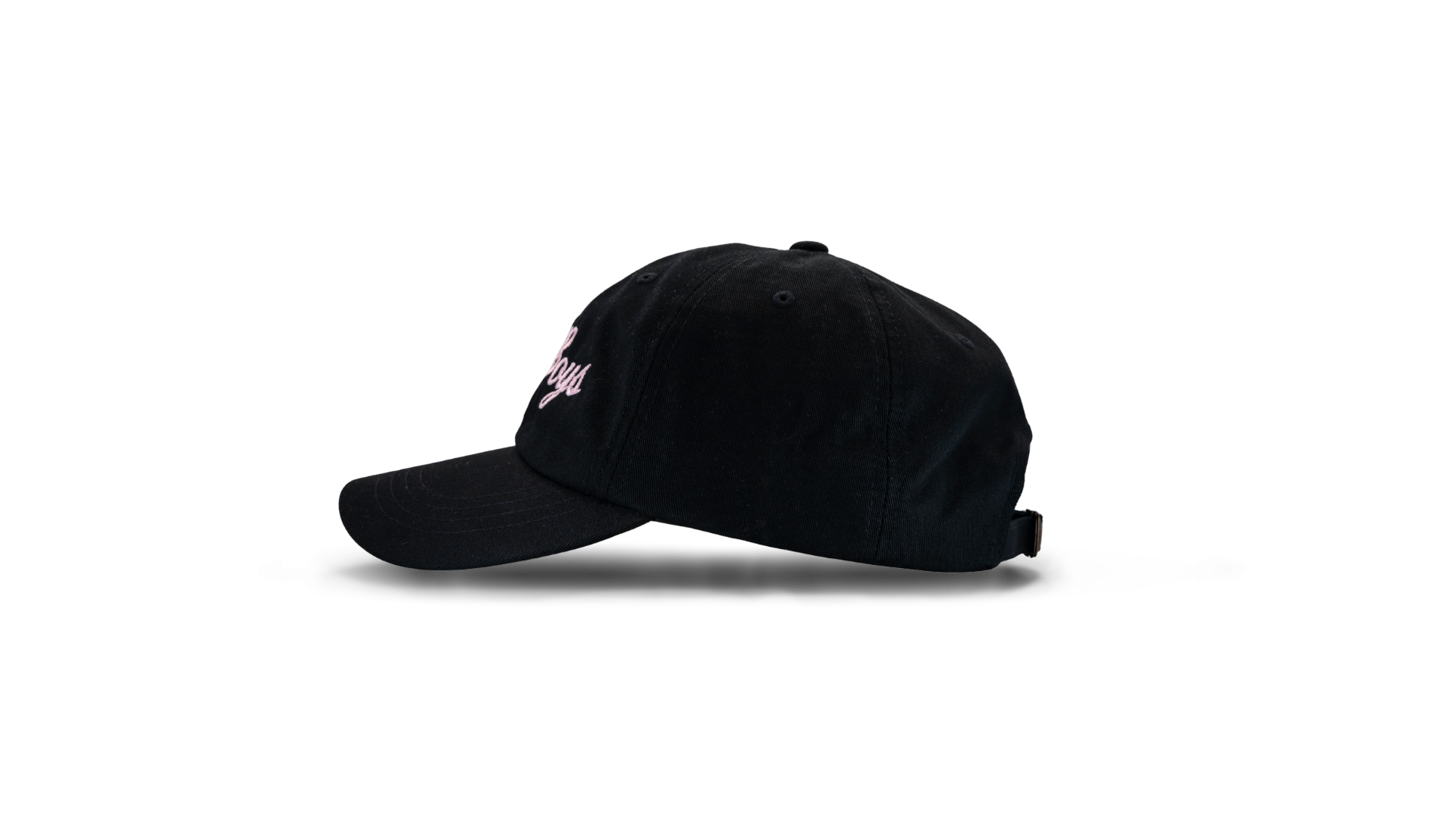 The Gas Boys Original – Black Dad Hat (Pink Logo)